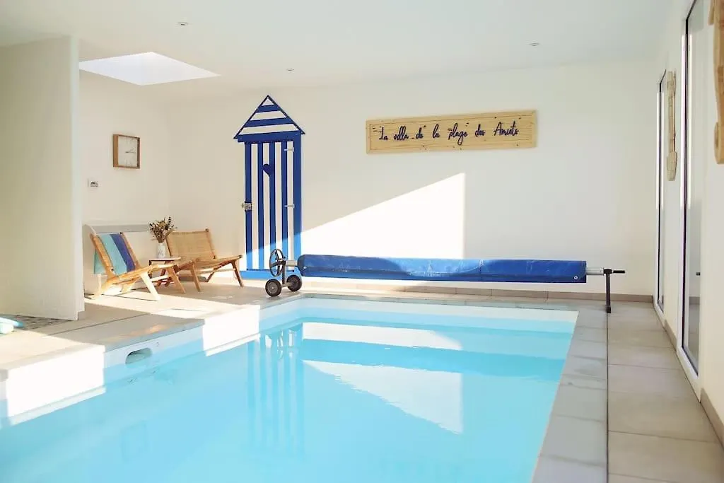 Villa De La Plage Des Amiets #Piscine Interieure Privee# Les Pieds Dans L'Eau Cléder 度假居